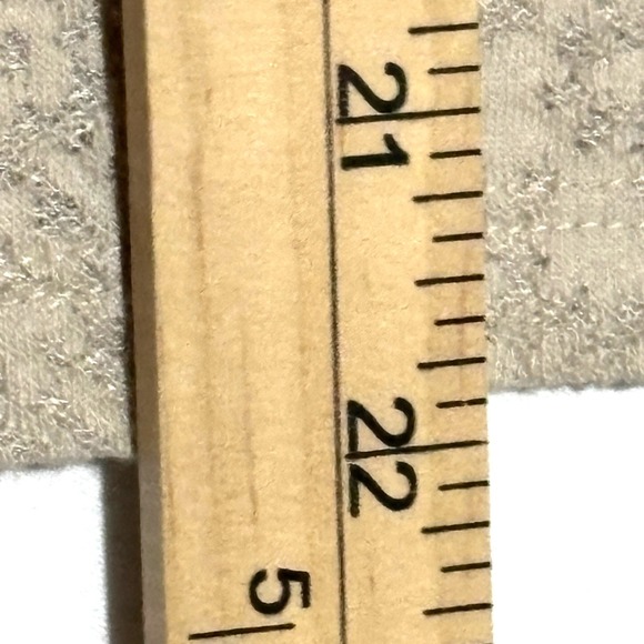 GAP Women Med Beige Sheer Lace Textured Short Sleeve T Shirt Top Y2K - Picture 5 of 6